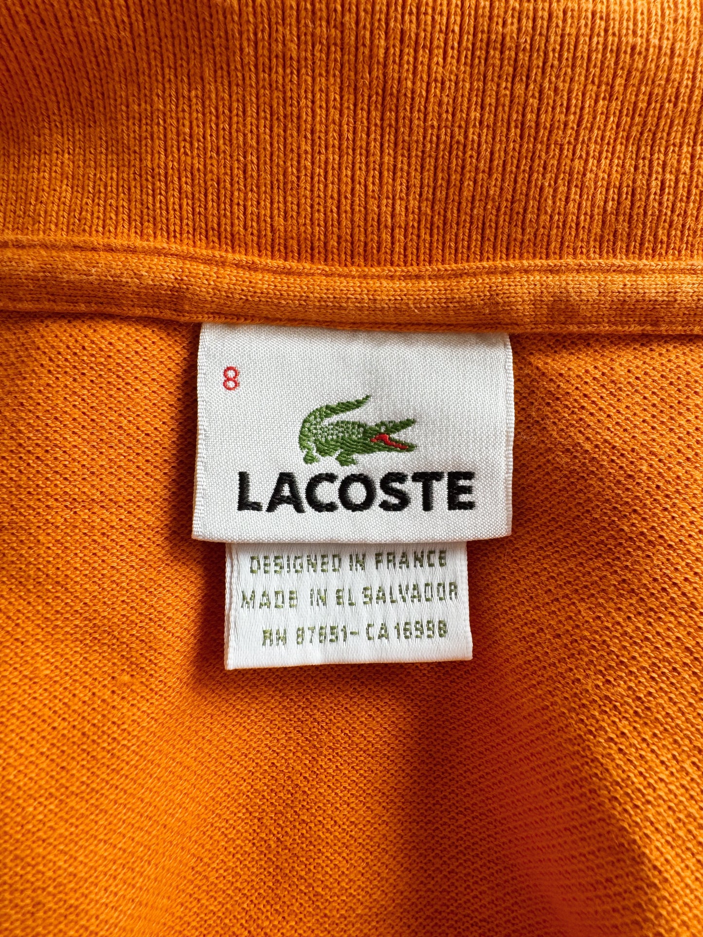 Oversize 00s Orange Clementine Lacoste Polo ( XL)