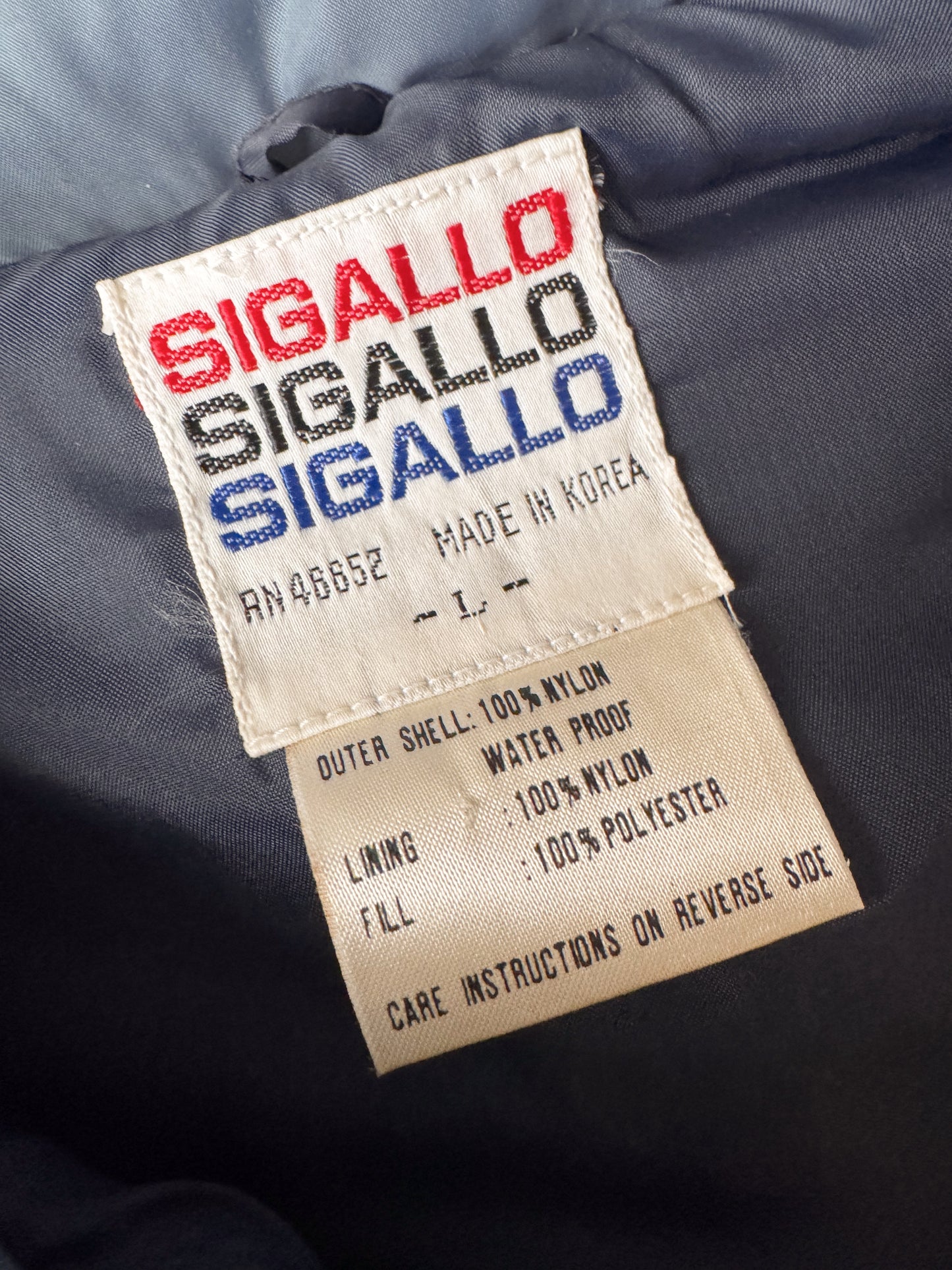 Sigallo 70s Colorblock Puffer Vest (M)