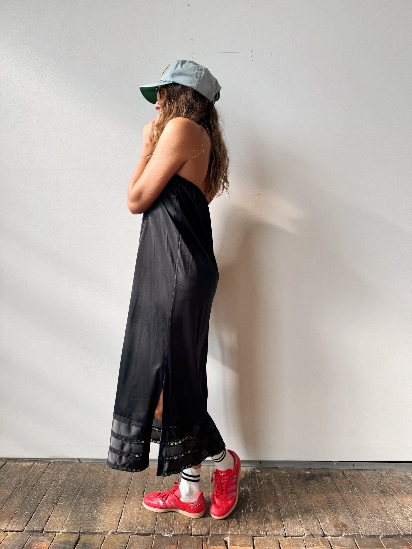 Black Slip Skirt/Dress (M)