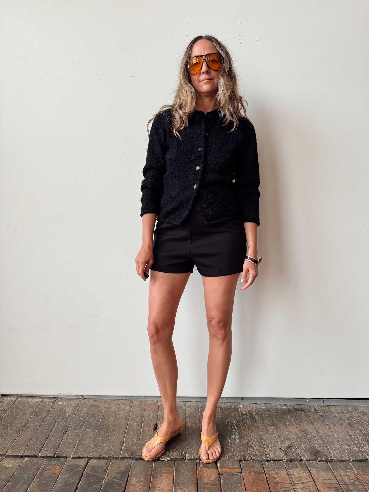 Boucle 60s Textured Cardigan (M)