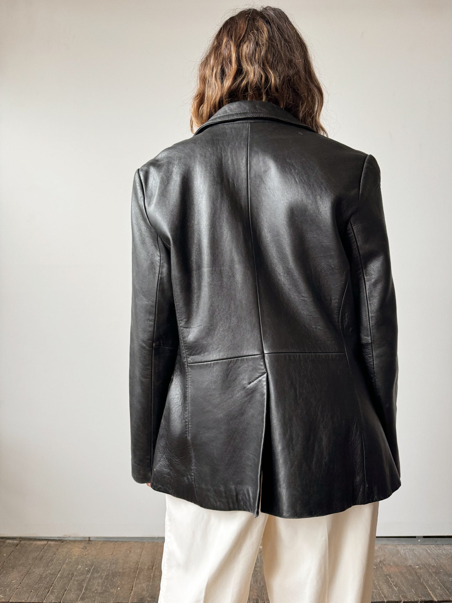 Leather 90s Blazer (M)