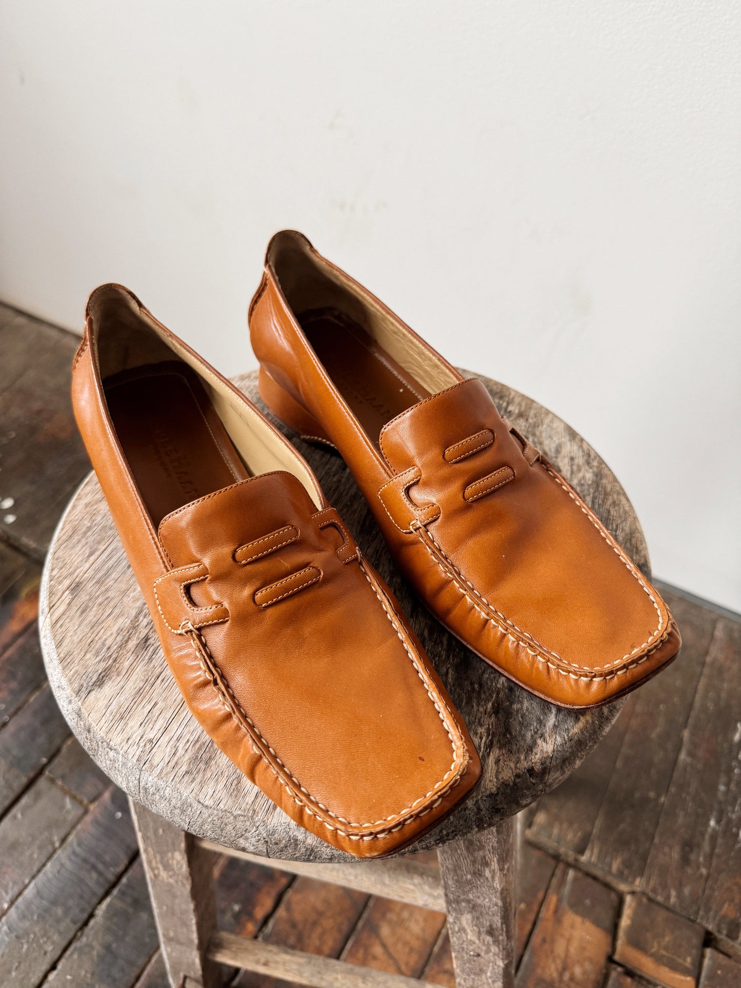 Camel Leather Loafers (10)
