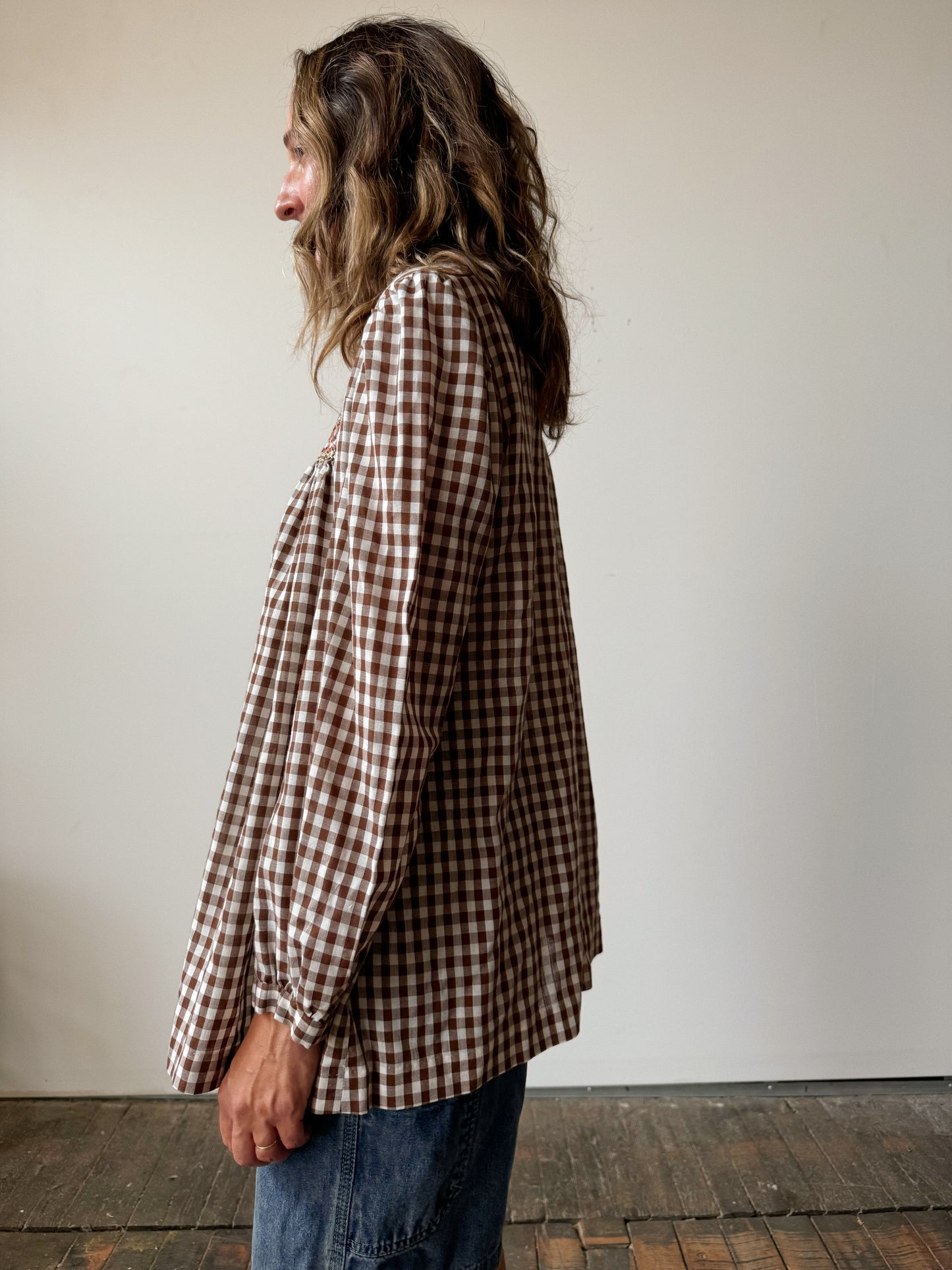 Homestead Gingham Blouse (L)