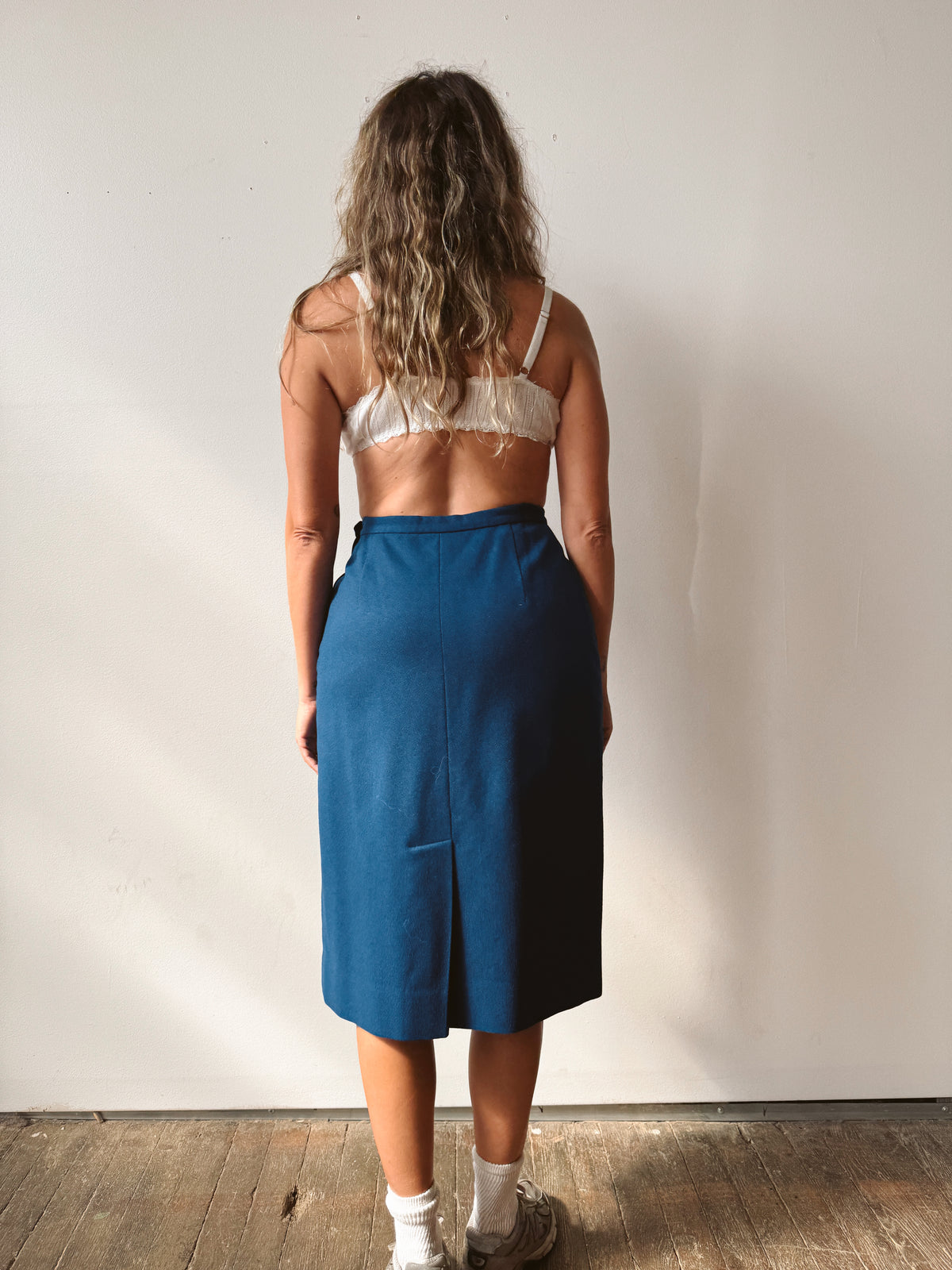 Pendleton Cobolt Blue Wool Pencil Skirt (26")