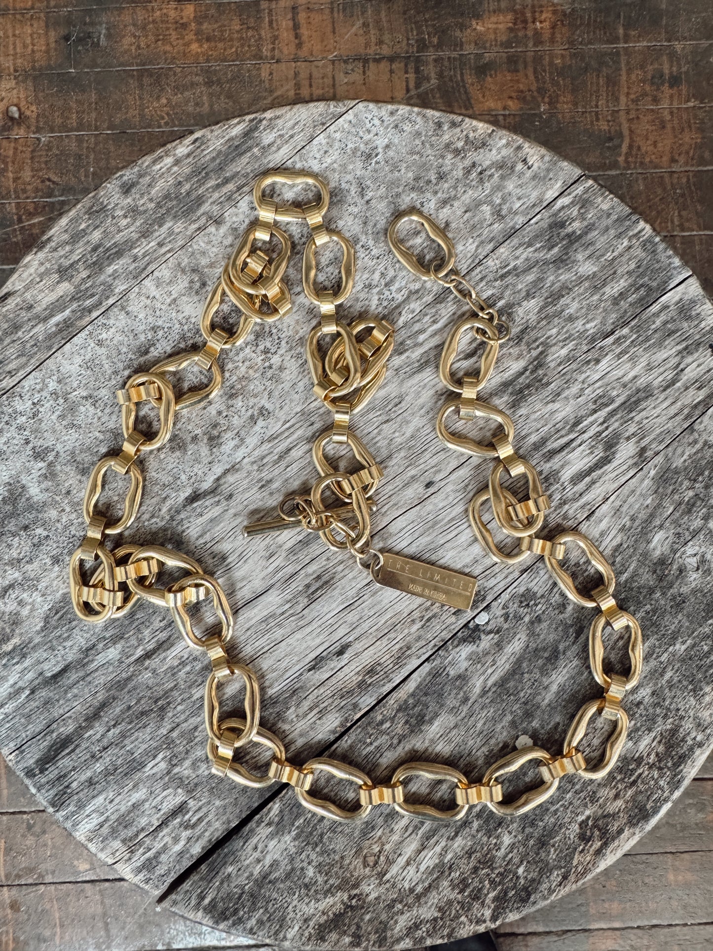 The Limited 90s Gold Tone Chain 90s Belt