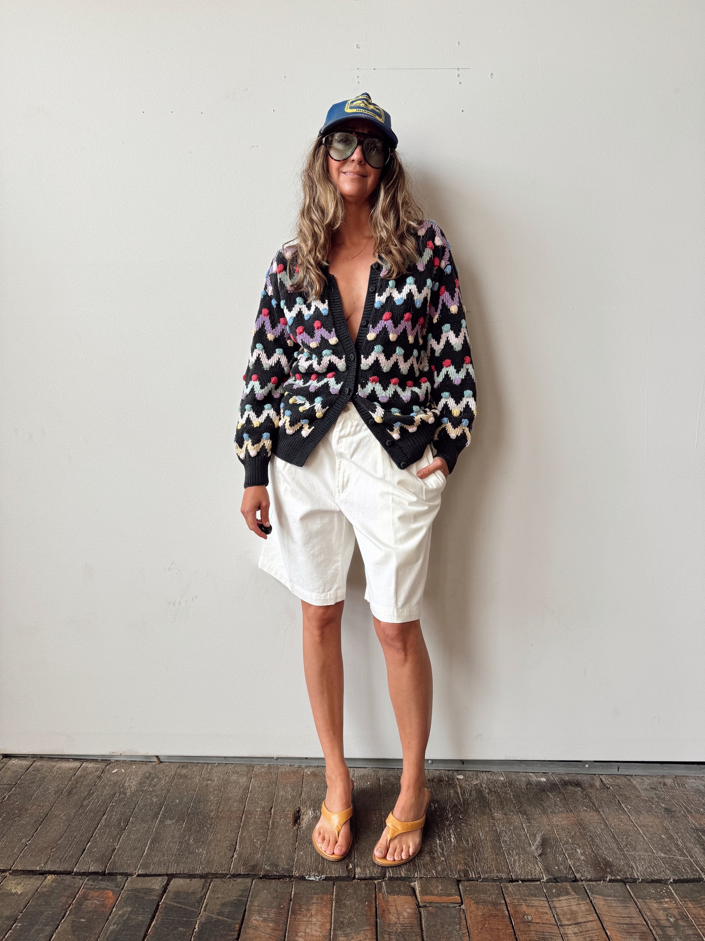 80s Accento Knob Cardigan (M)