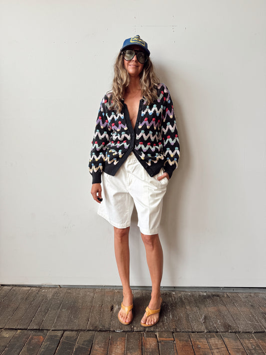 80s Accento Knob Cardigan (M)