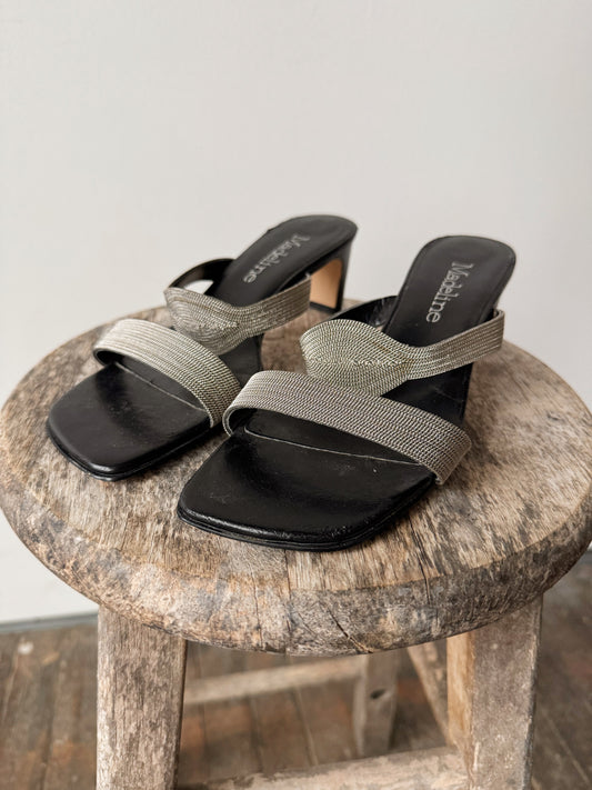 Metal Two-Strap 90s Sandal (7.5)