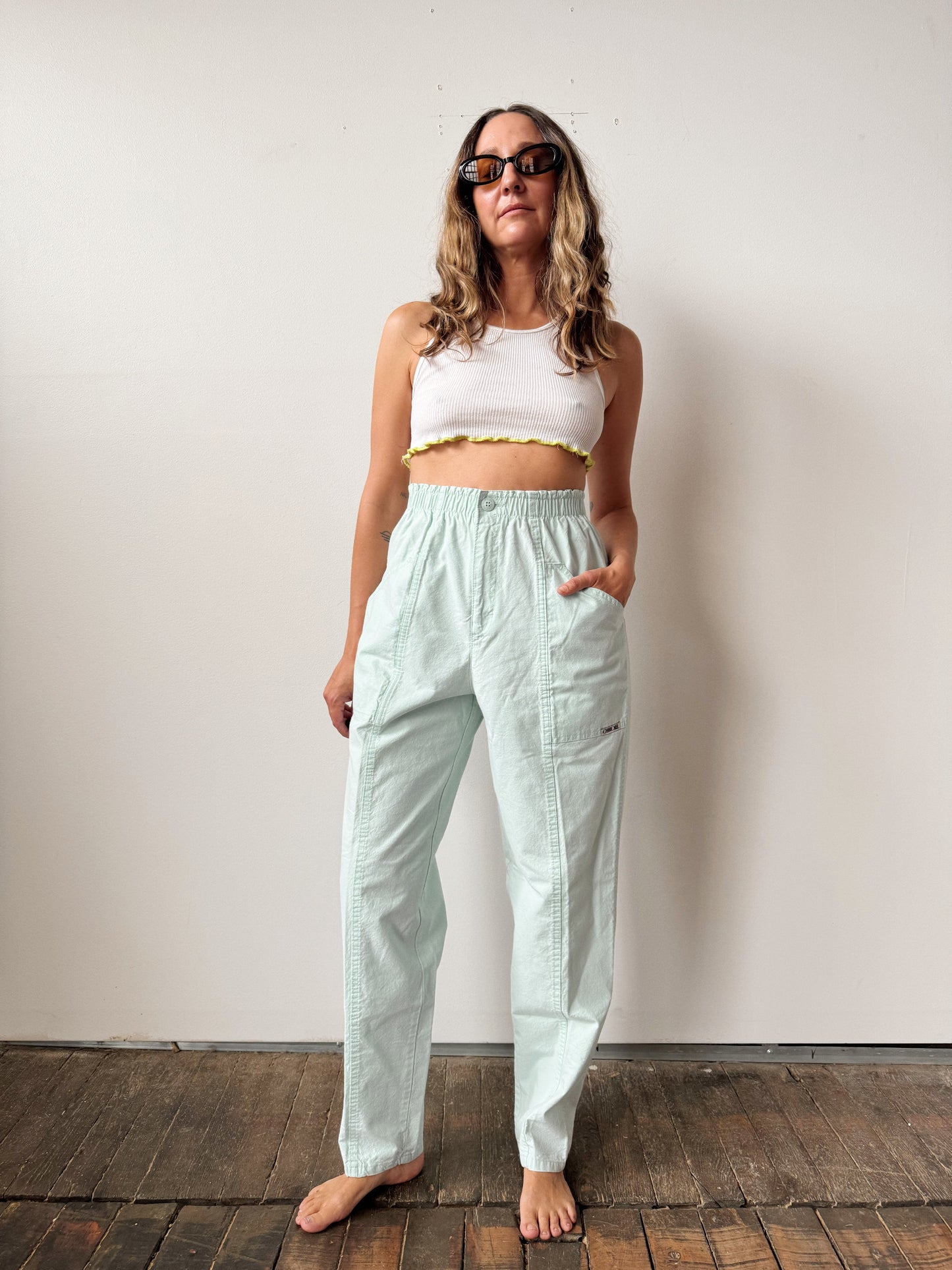 Swimming Blue 90s Cotton Pant