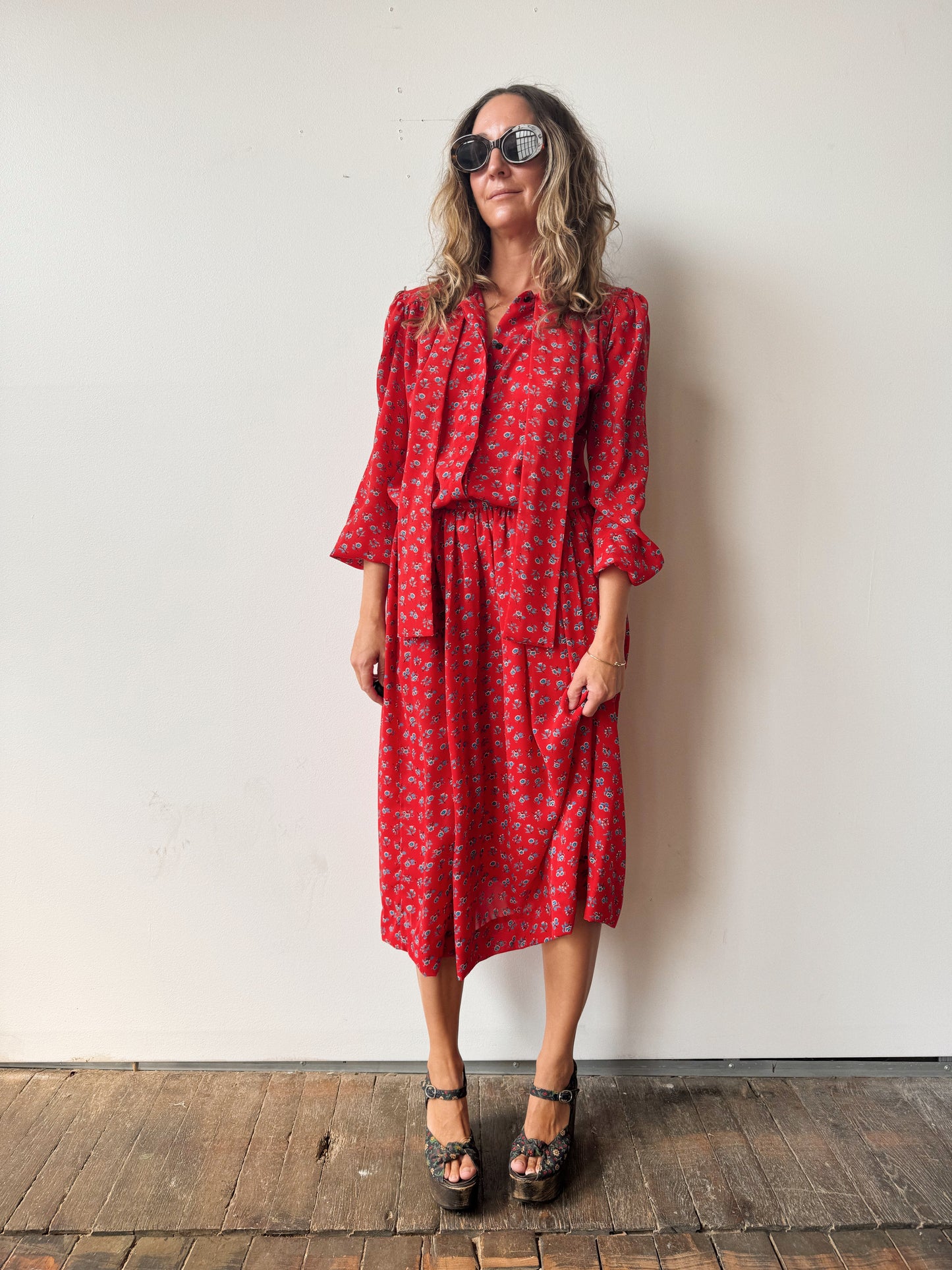 Floral 90s Skirt Set (M)