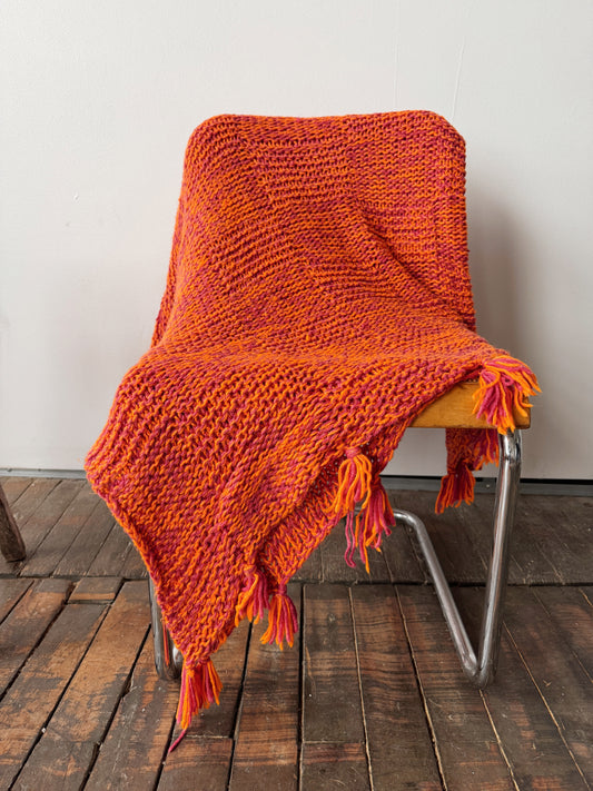 Vintage Afghan Throw Blanket