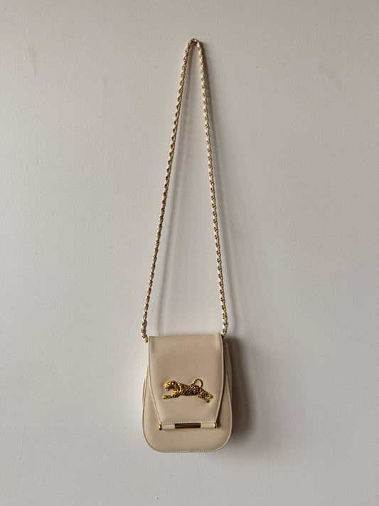 Leopard Flap 90s Faux Leather Crossbody Bag