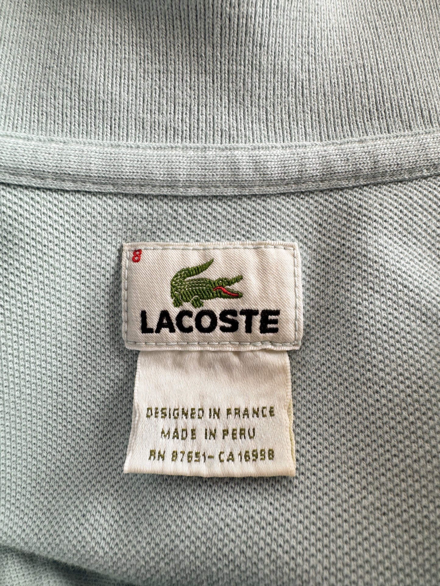 Oversize 00s Light Blue Lacoste Polo (XXL)