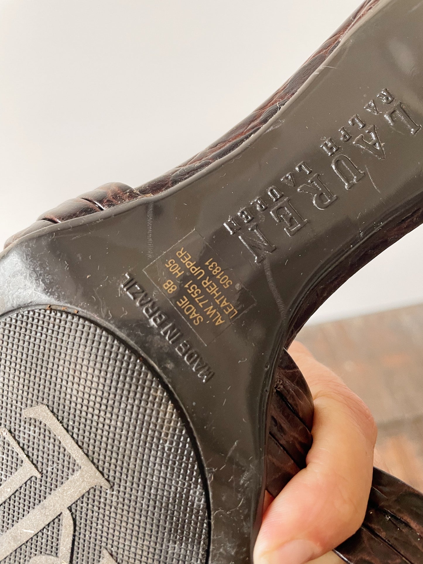 Lauren Ralph Lauren Leather Sandal Heel (8)