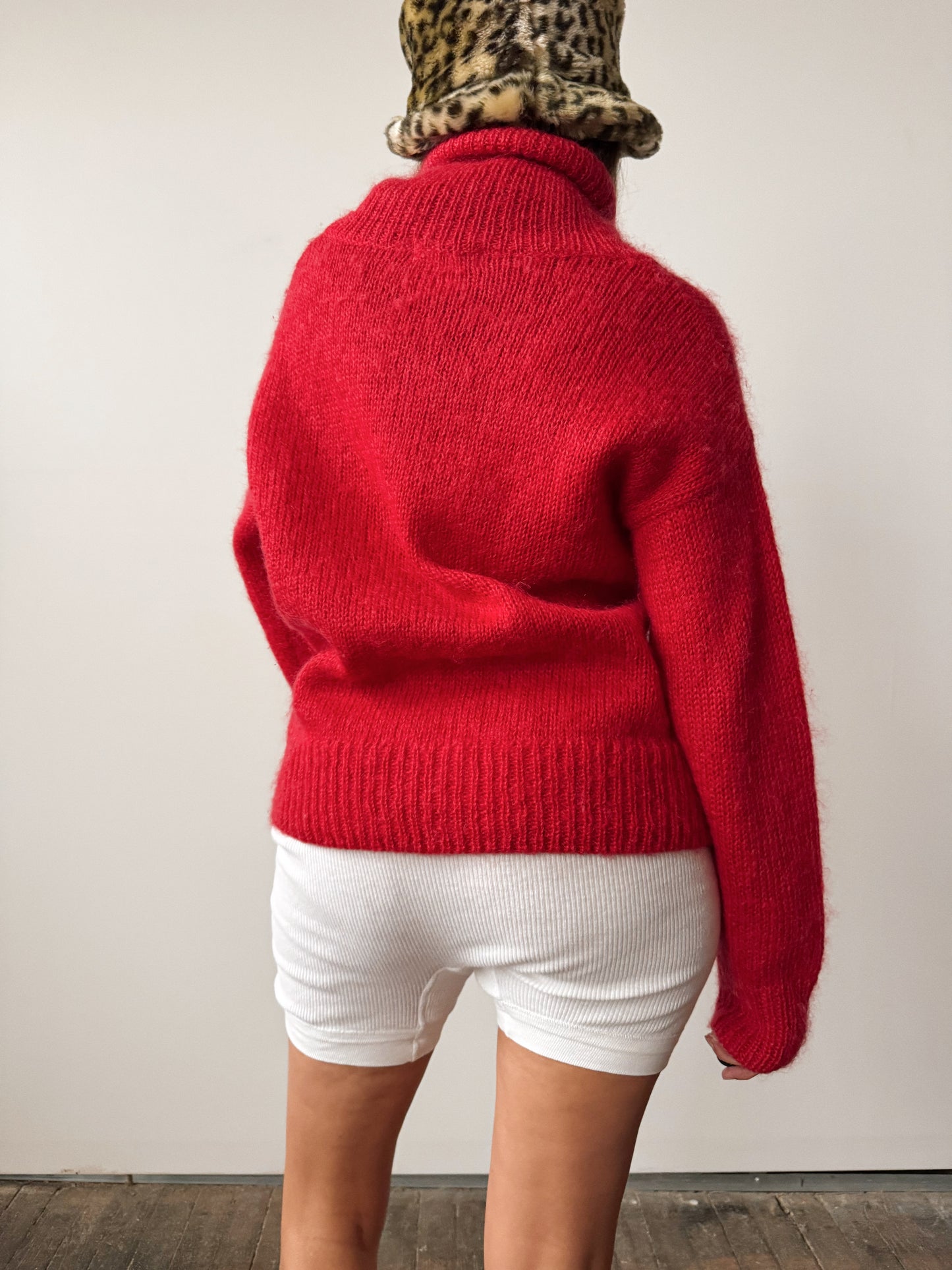 Red Hot Mohair Sweater (M)