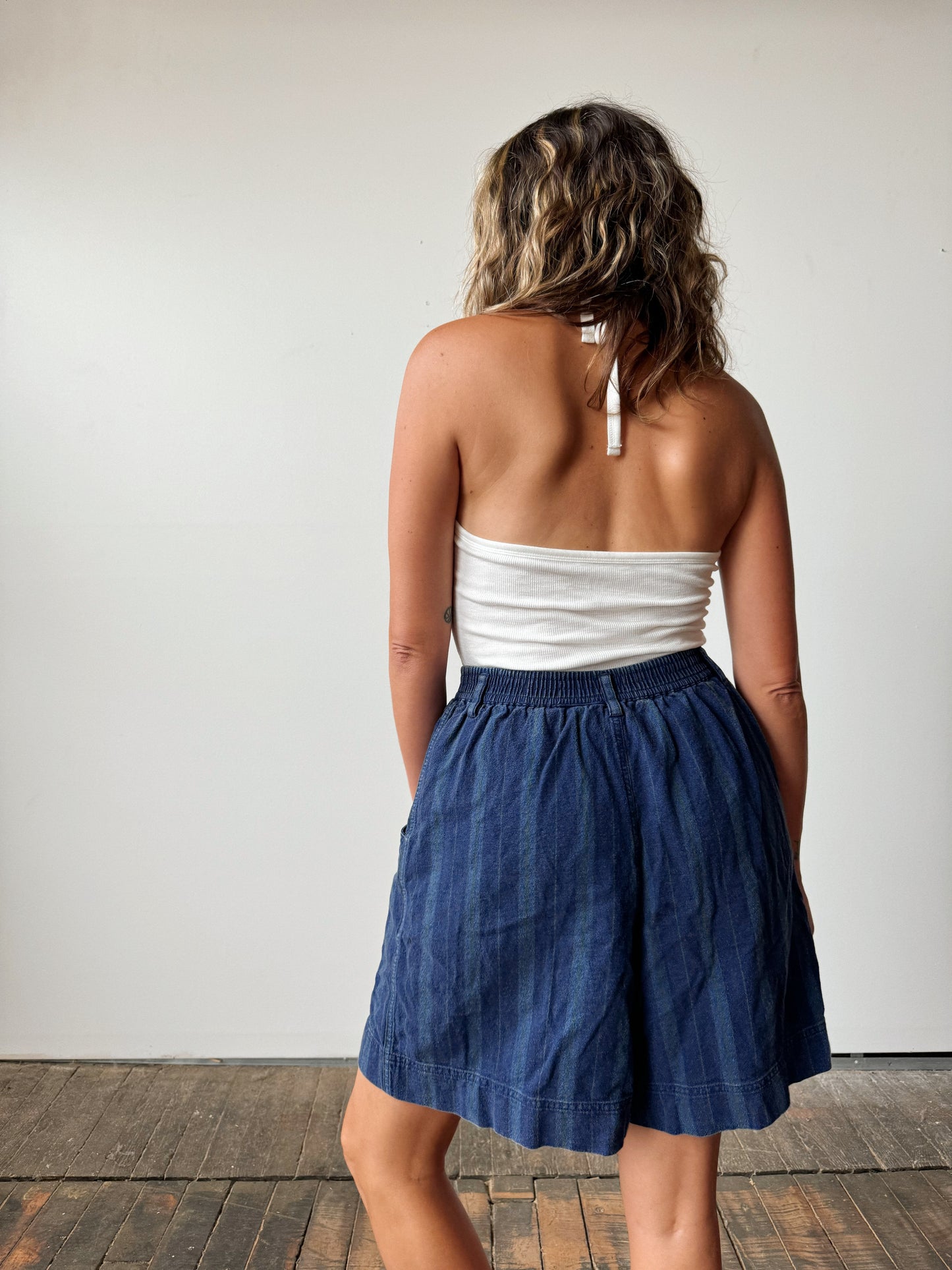 Denim Stripe Short (L)