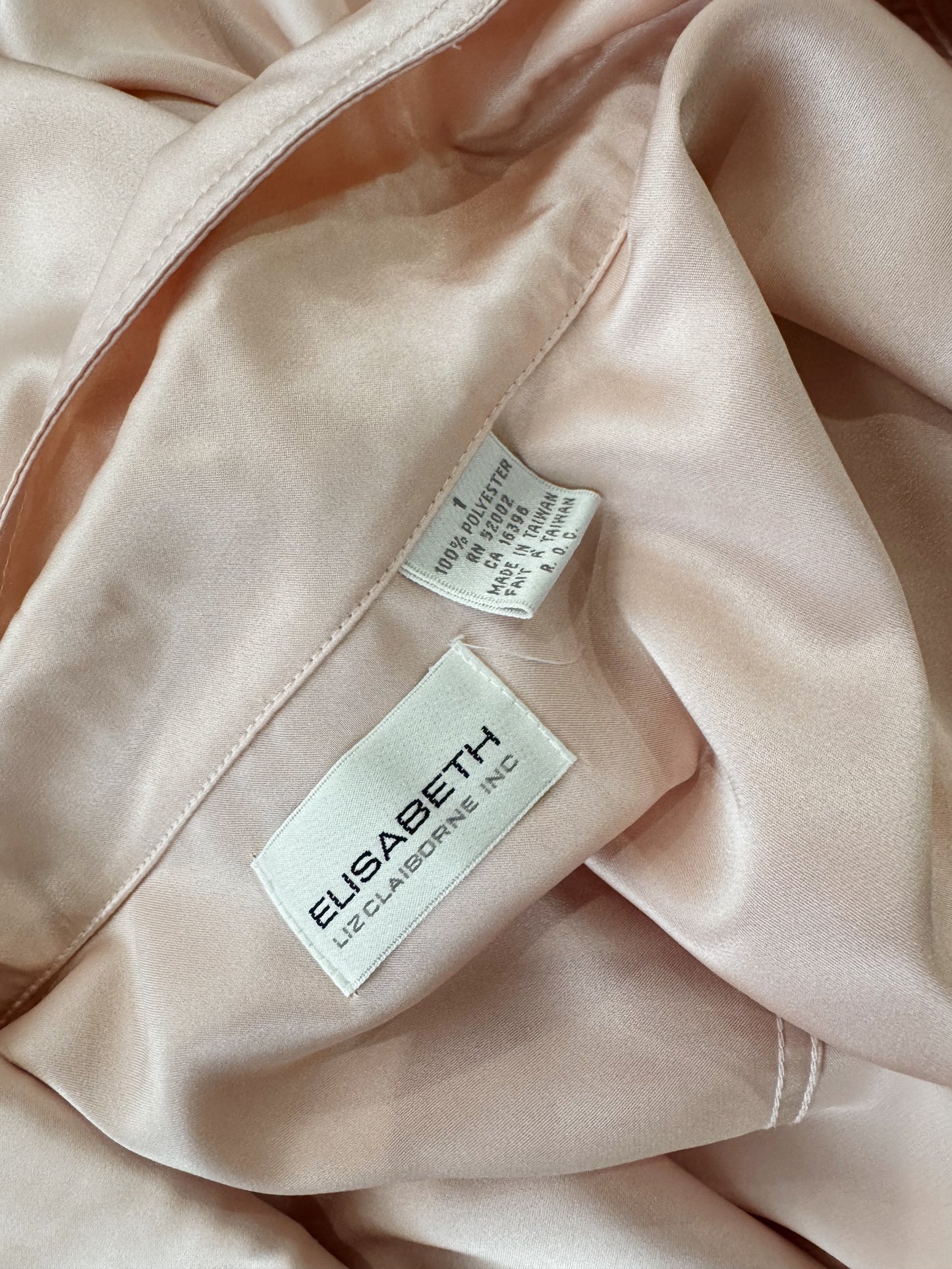 Baby Pink Sateen Oversize Shirt (1X)