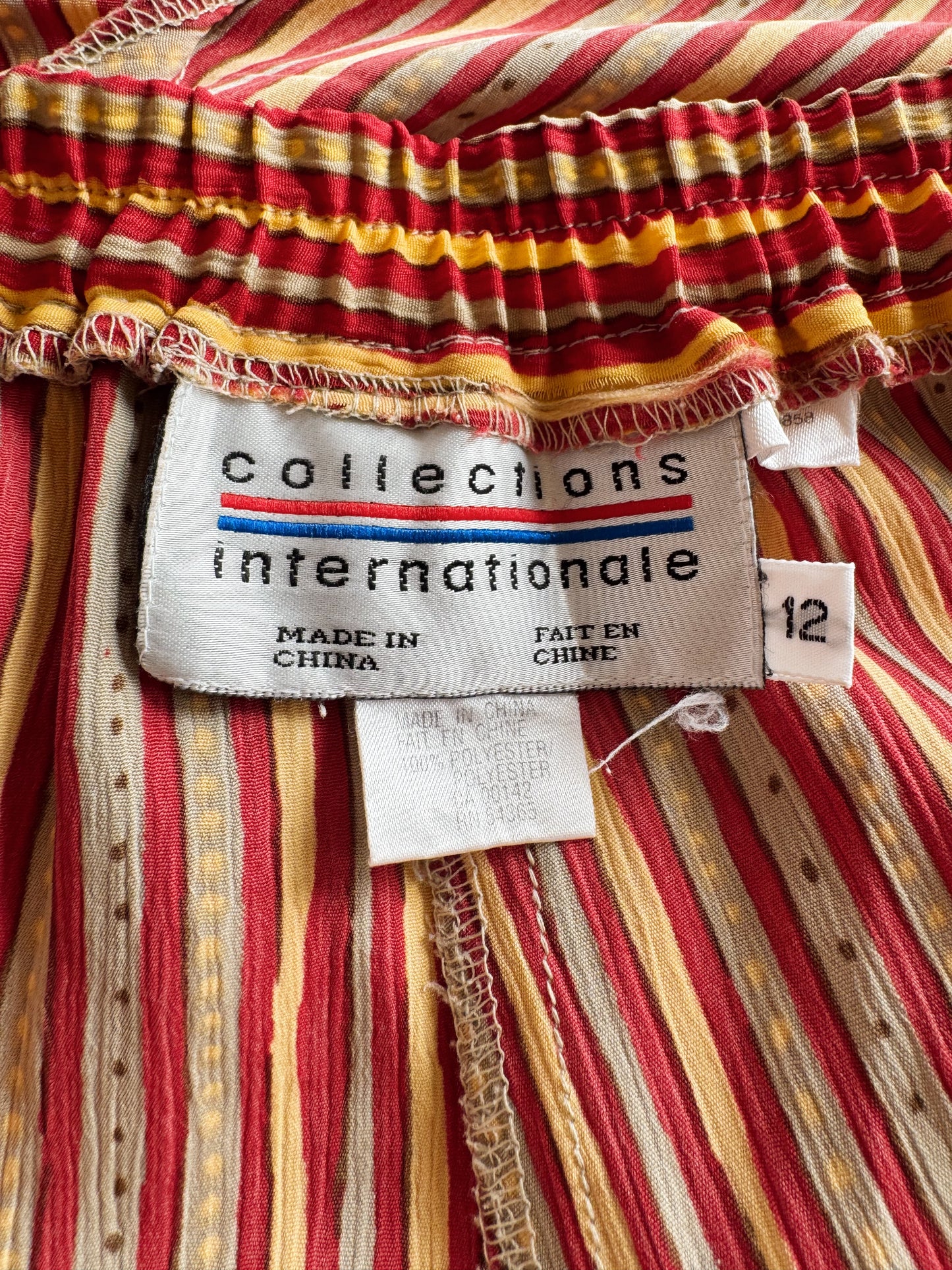 Striped 90s Wide Leg 90s Trouser Pant (30")