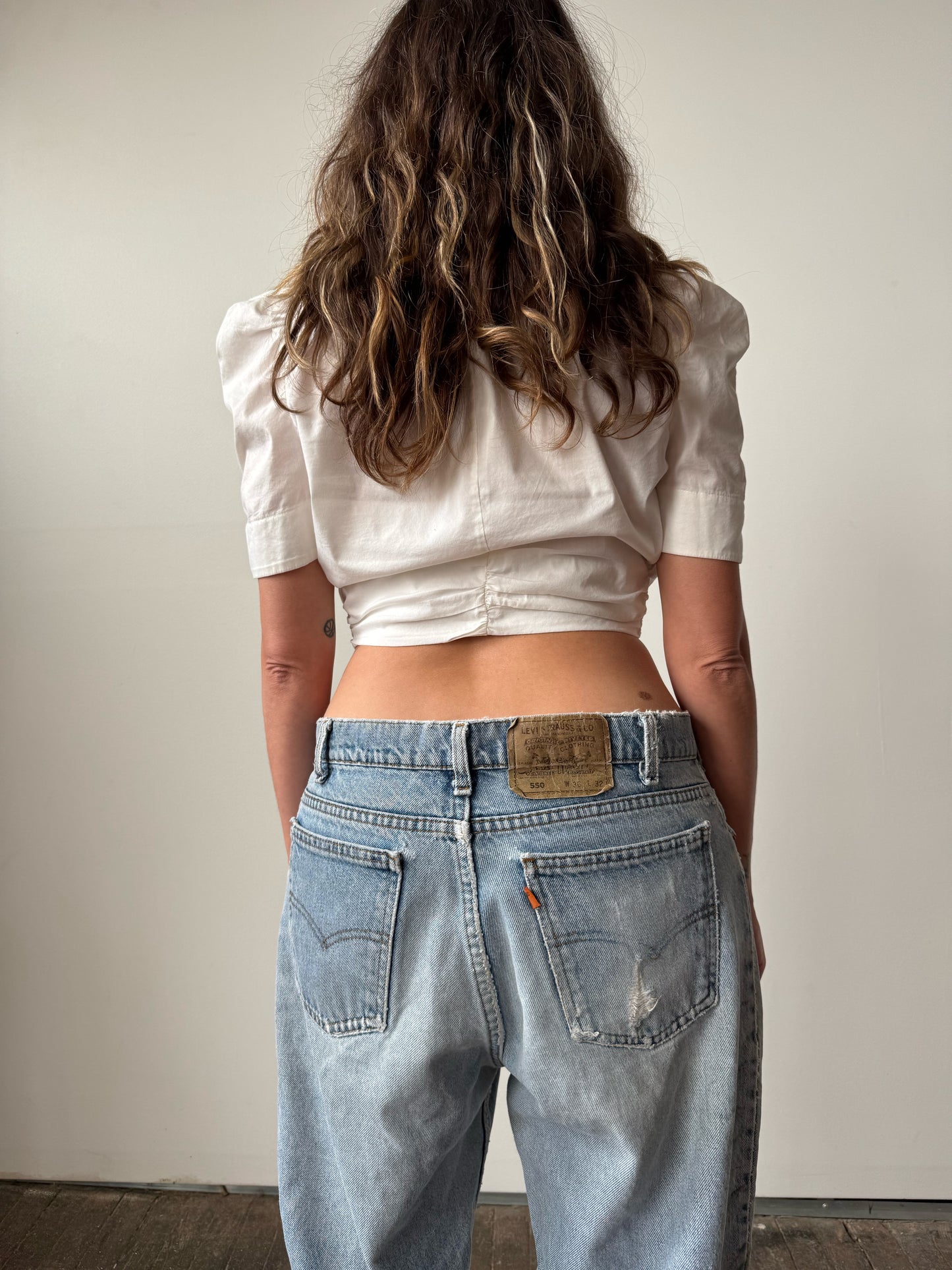 Levi's 550 Orange Tab Denim Jeans (35"x30")