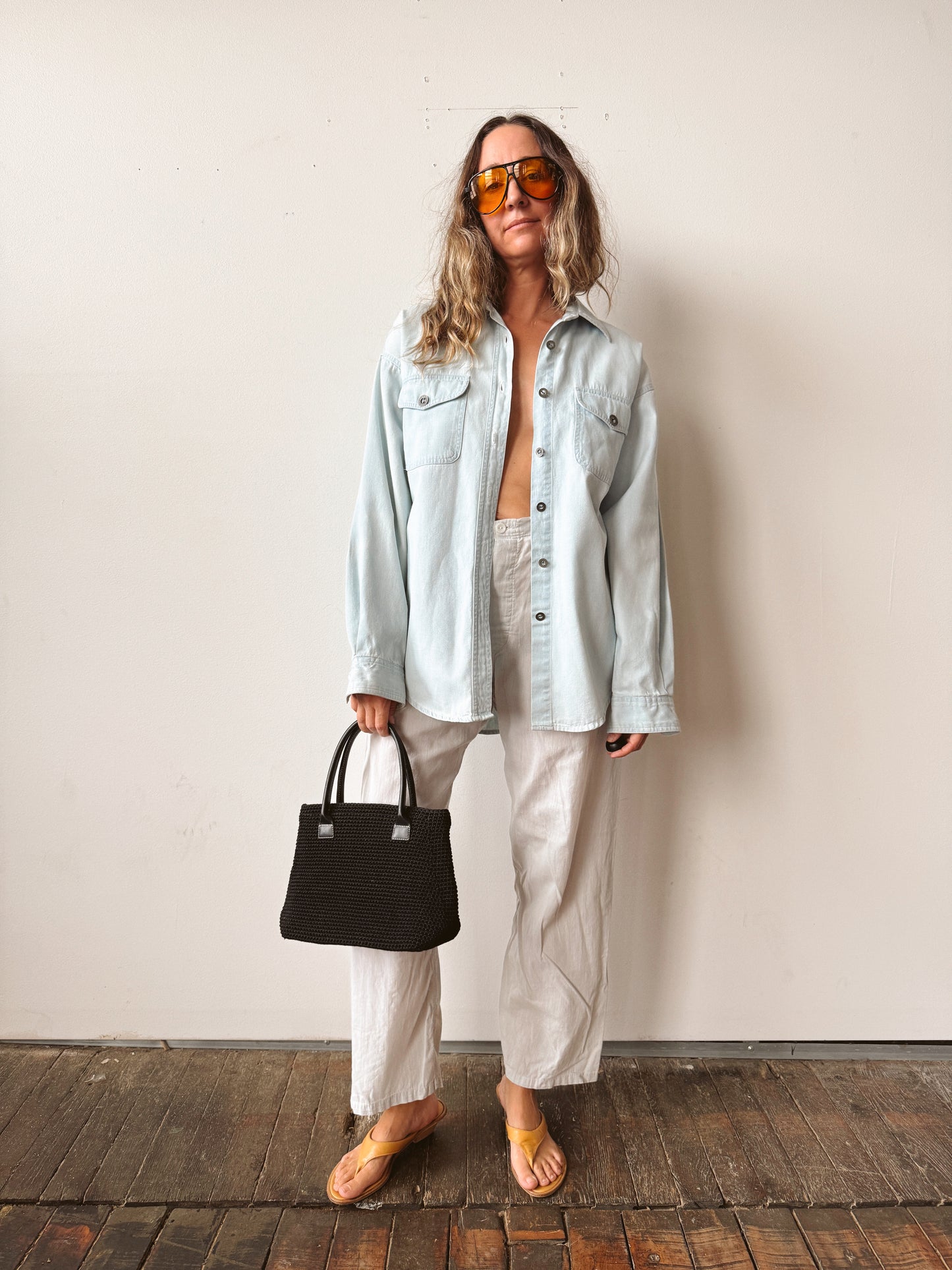 Lightwash Denim 90s Shirt (S)