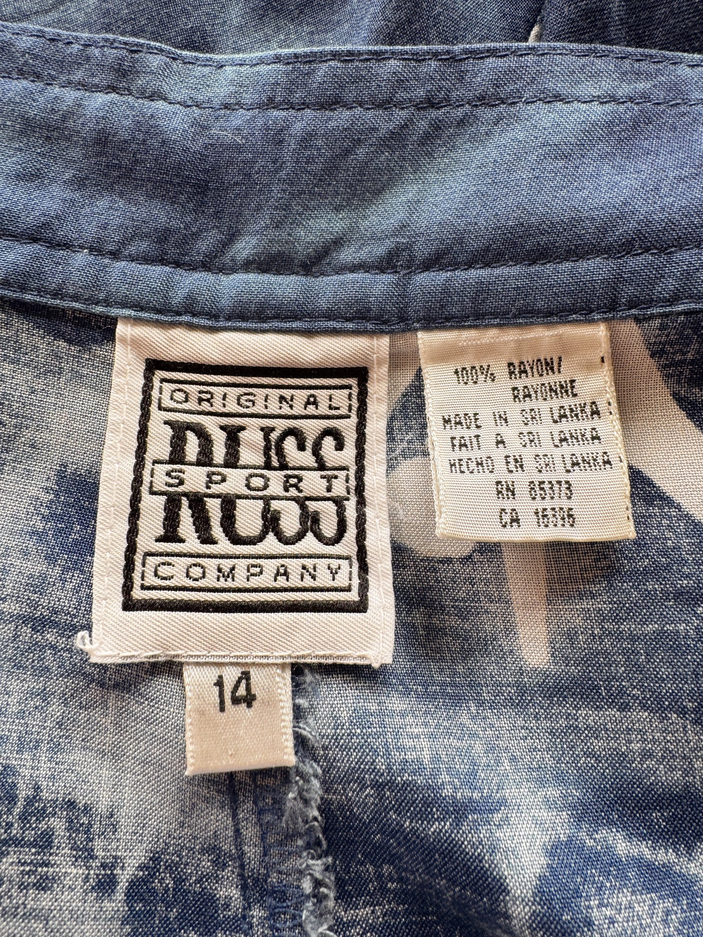 Russ Blue Tie-Dye Trouser Shorts (32")