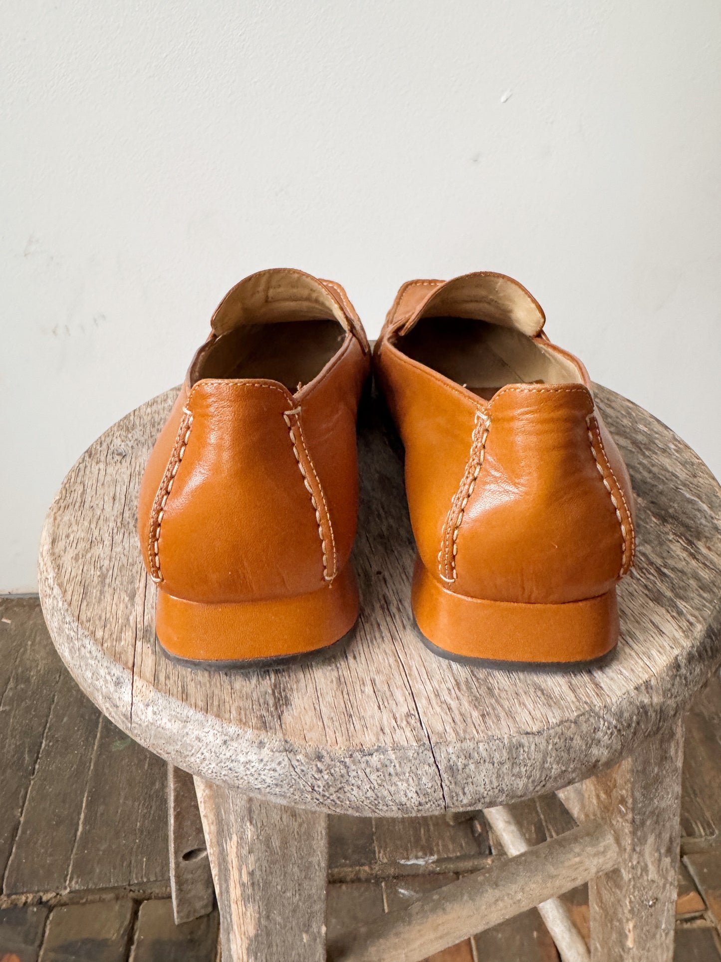 Camel Leather Loafers (10)