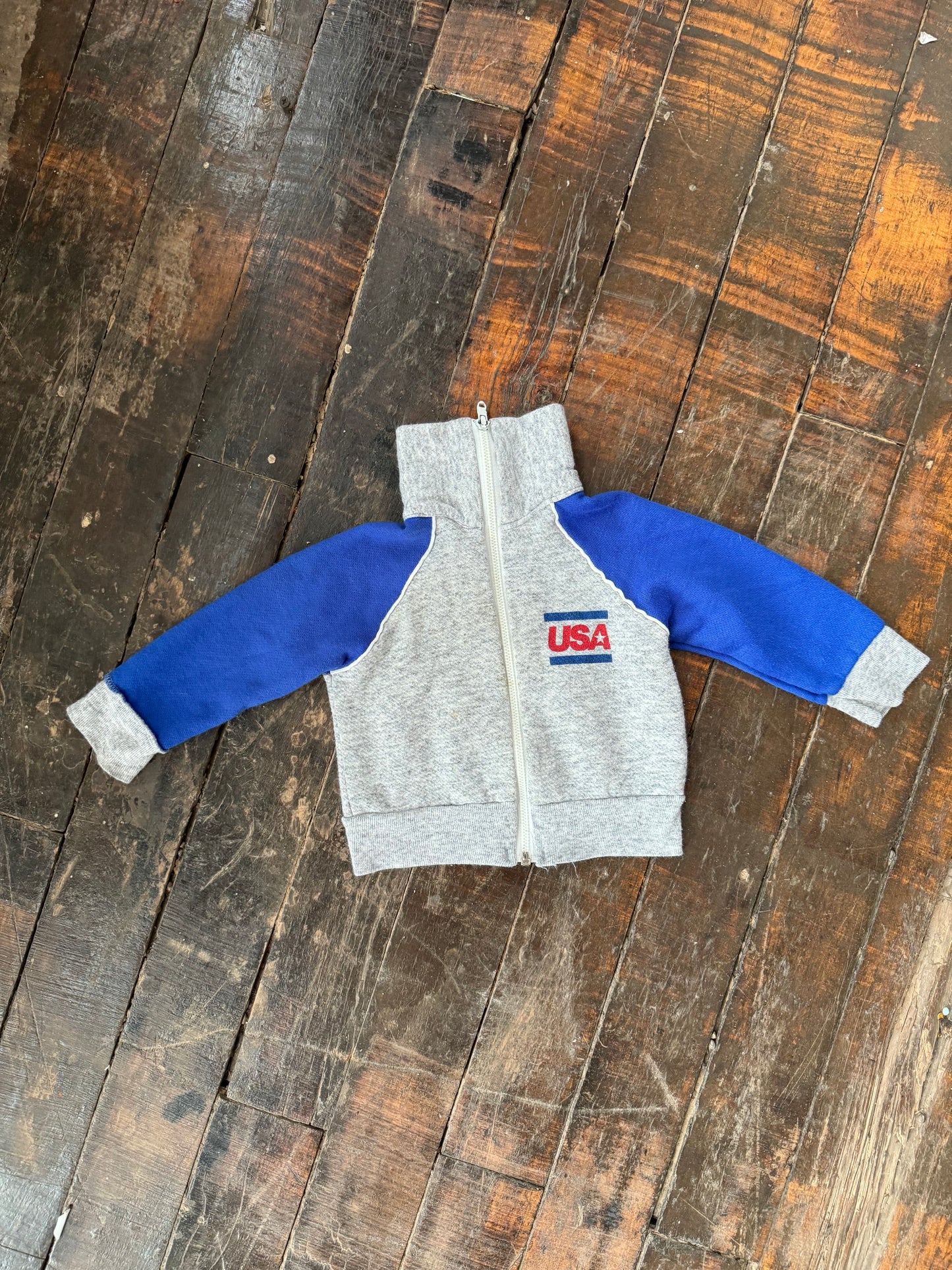 90s USA Activewear Zip Sweatshirt