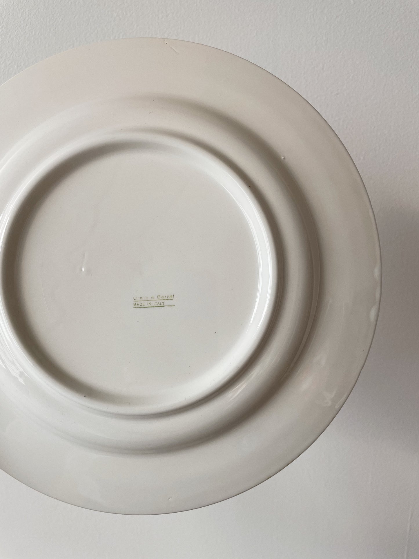 Italian Crate & Barrel Plums 10" Plates, Set of 6