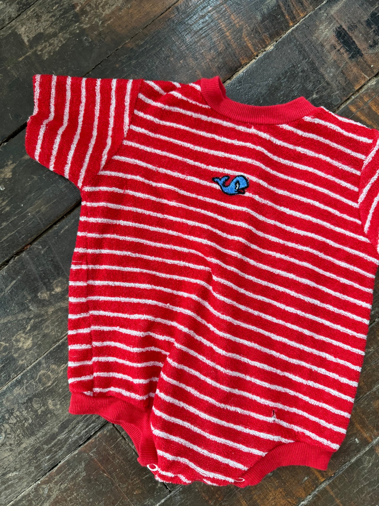 Terrycloth Whale 70s Oneise (18mos)