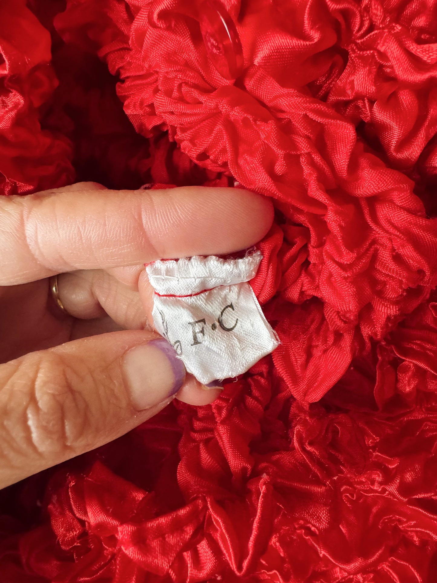 Crinkled 90s Button Blouse (M)