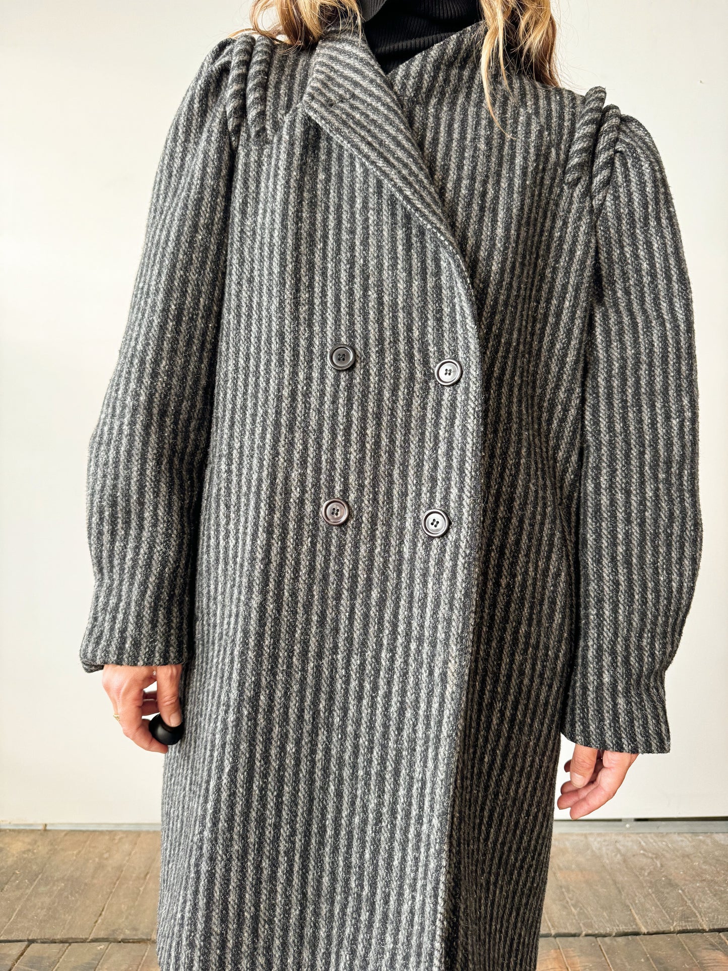 Charcoal 80s Betsy B Coat (M)