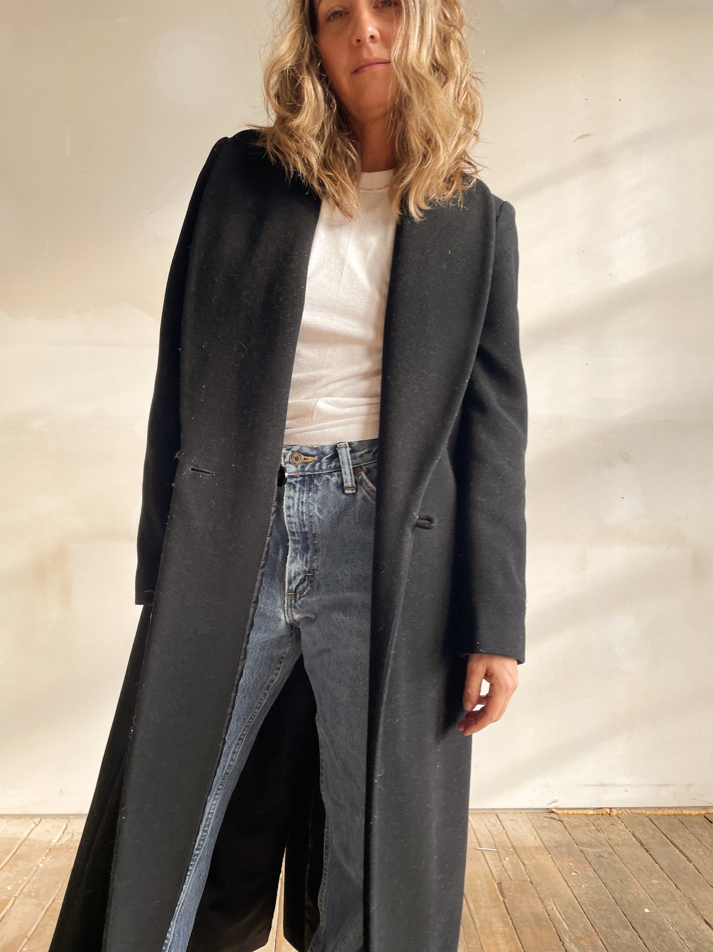 90s Wool & Cashmere Coat (S)