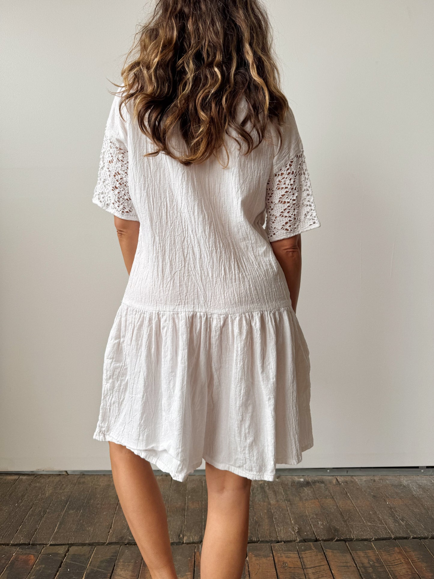 80s Dropwaist Gauze Romper (M)