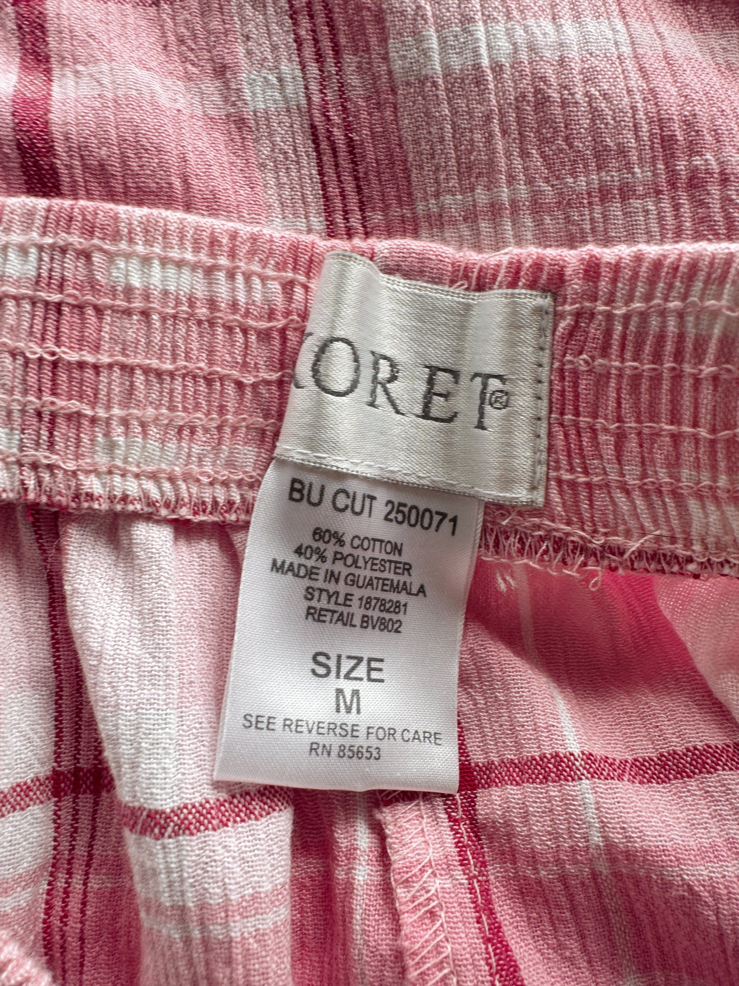 Pink Plaid Mom Shorts (M)