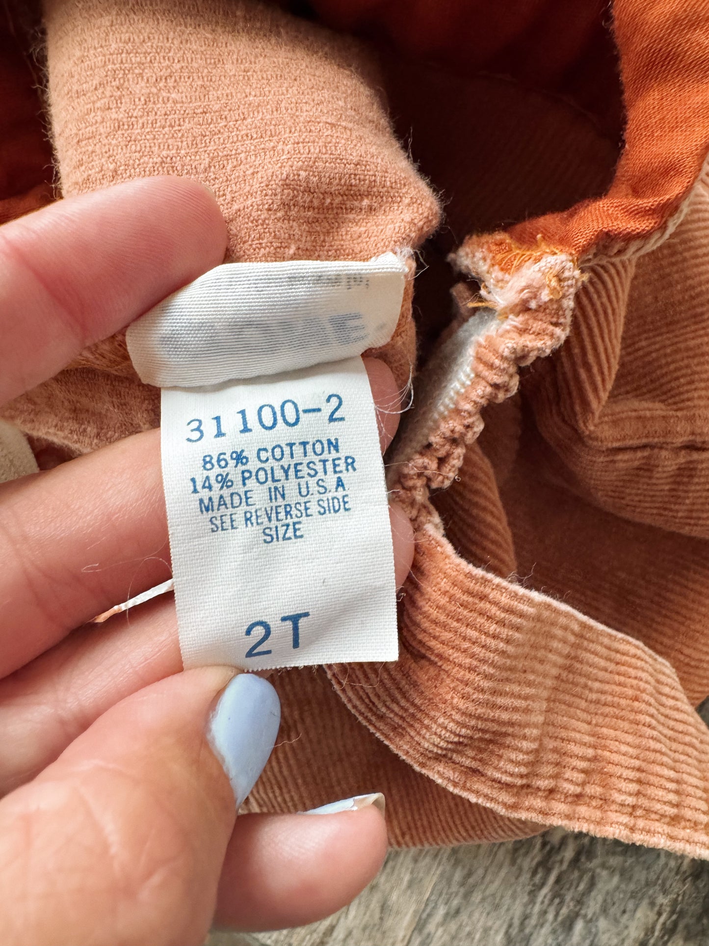 Stone 80s Corduroy Overalls (2T)