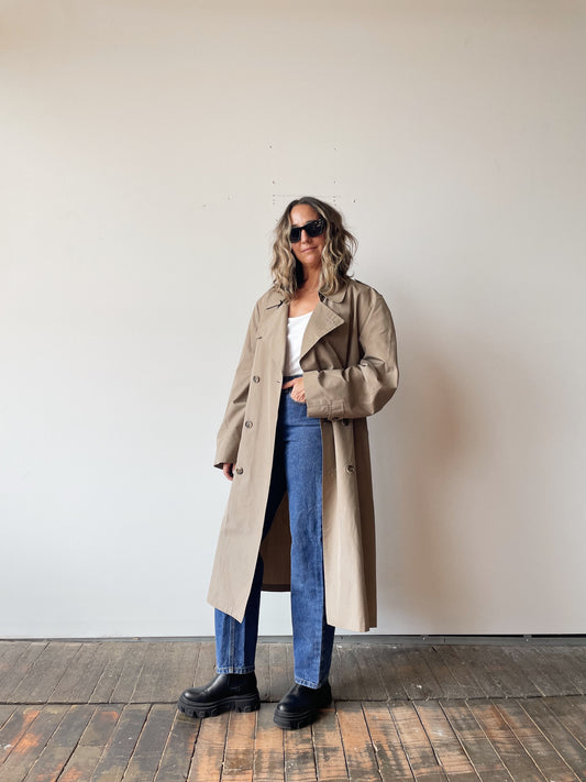 80s Hart Schaffner and Marx Trench Coat