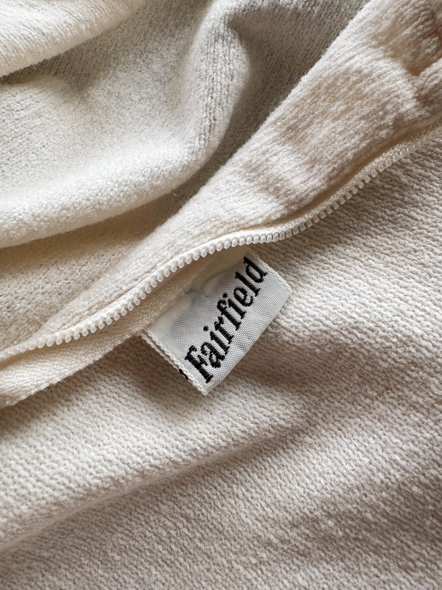 Fairfield 80s Sleeveless Boucle Cream Blouse (S)