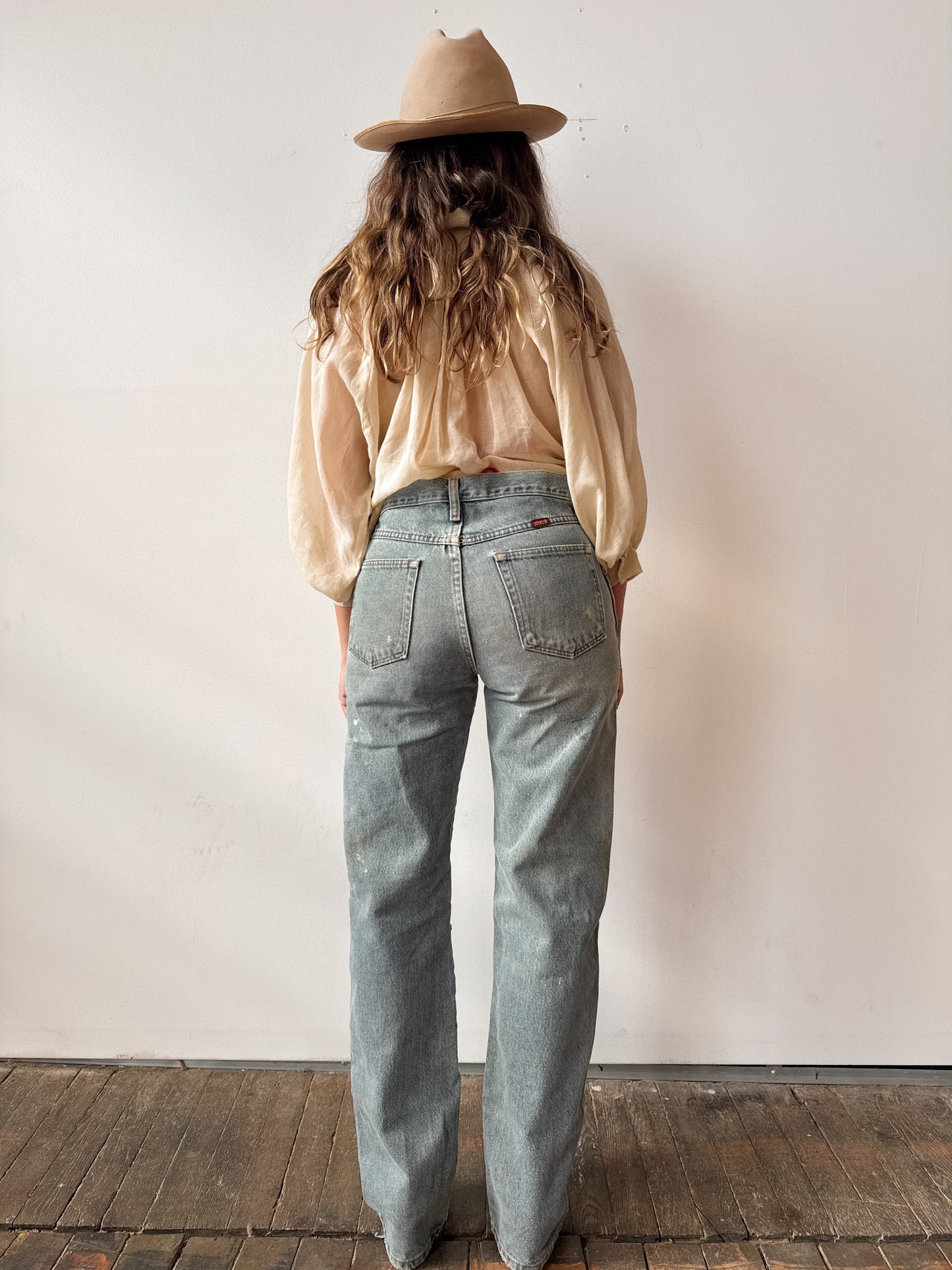 Rustler Distressed Denim Jean Pants (30")