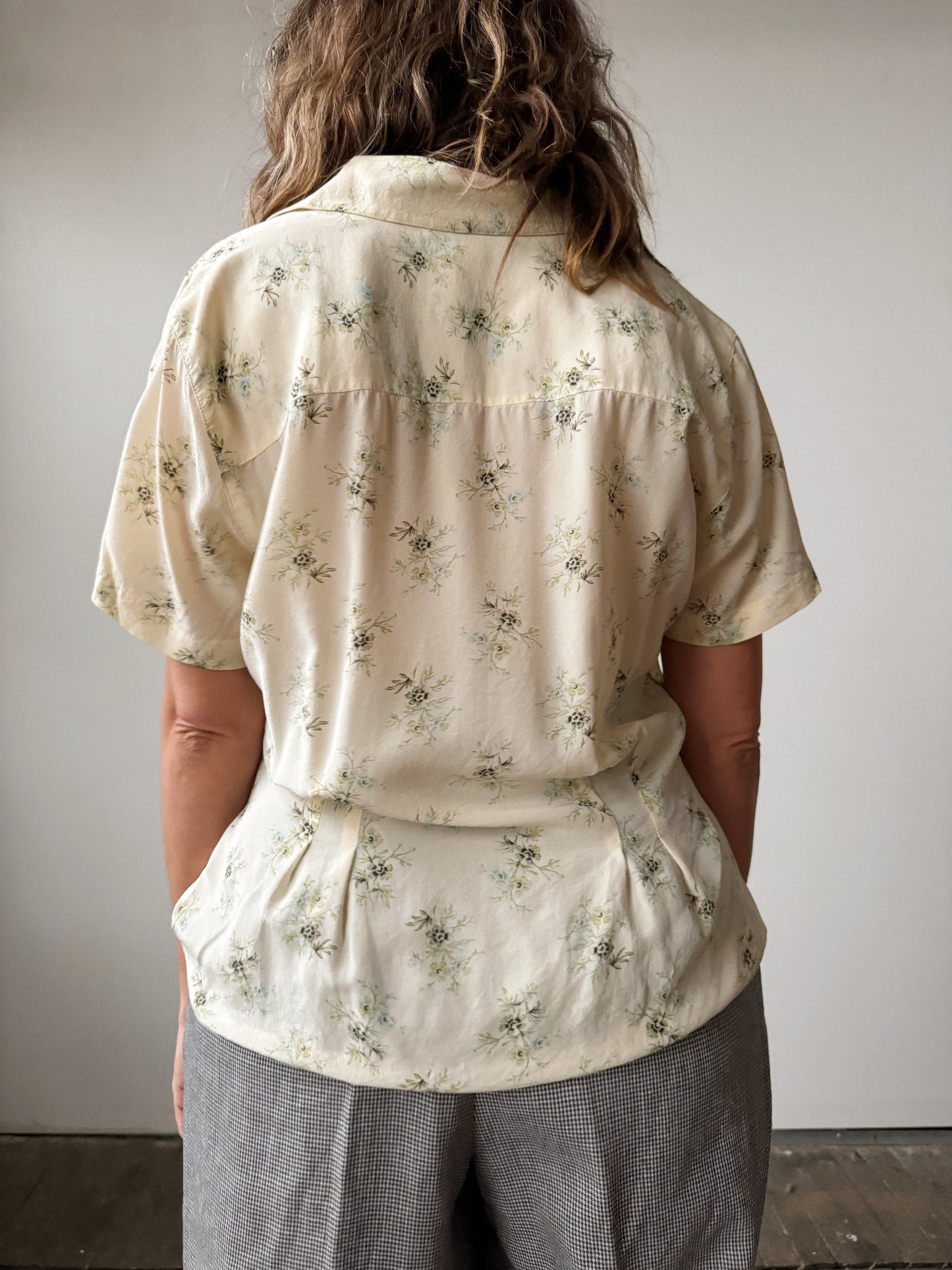 90s Silk Samantha Blouse (S)