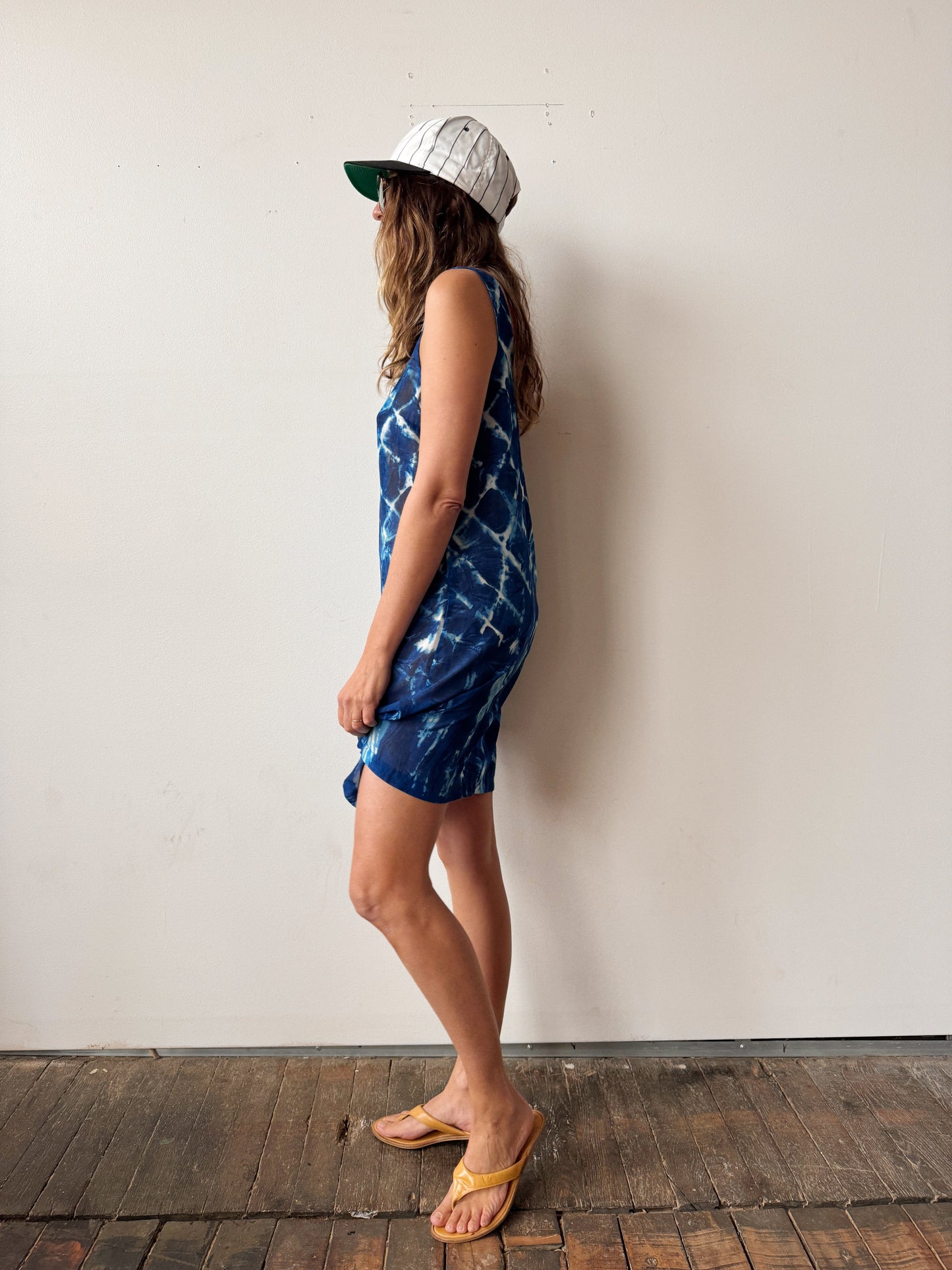 90s La Pearl Oceano Water Coverup Dress (M)