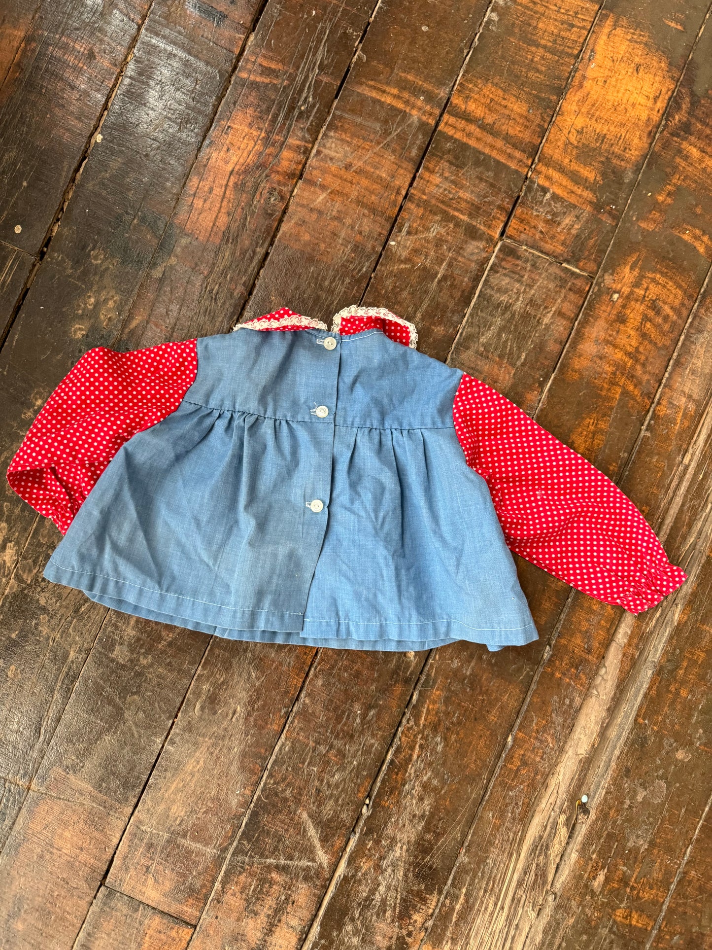 70s Cherry Blouse (12mos)