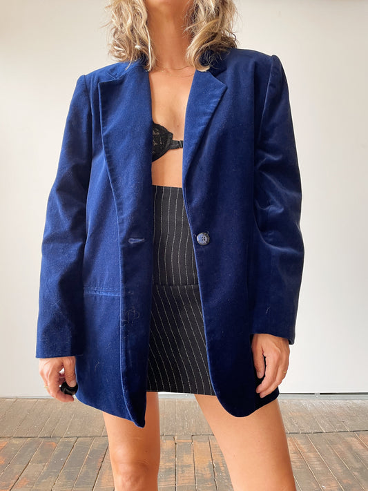 Blue Suede Blazer