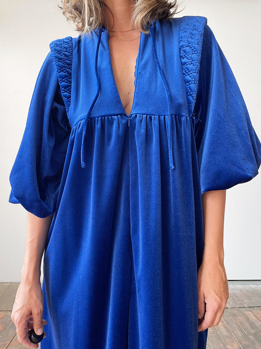 Velvet Front-Zip Robe