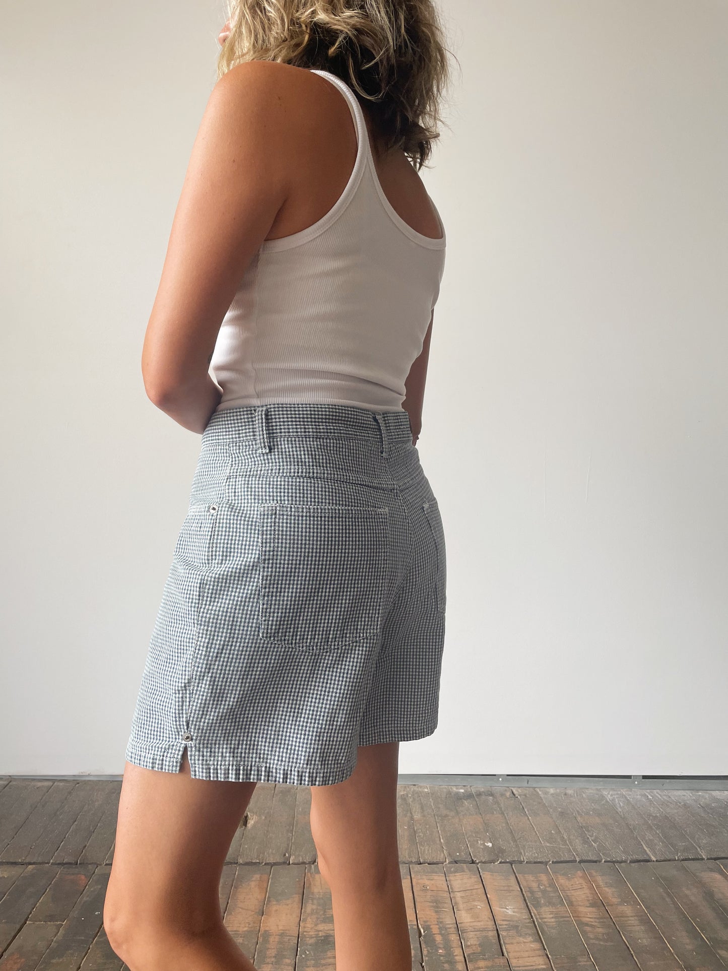 Gingham Mom Shorts