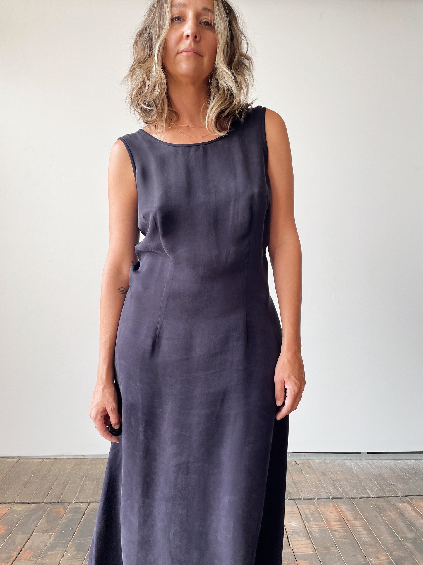 Navy 90s Monica Dress