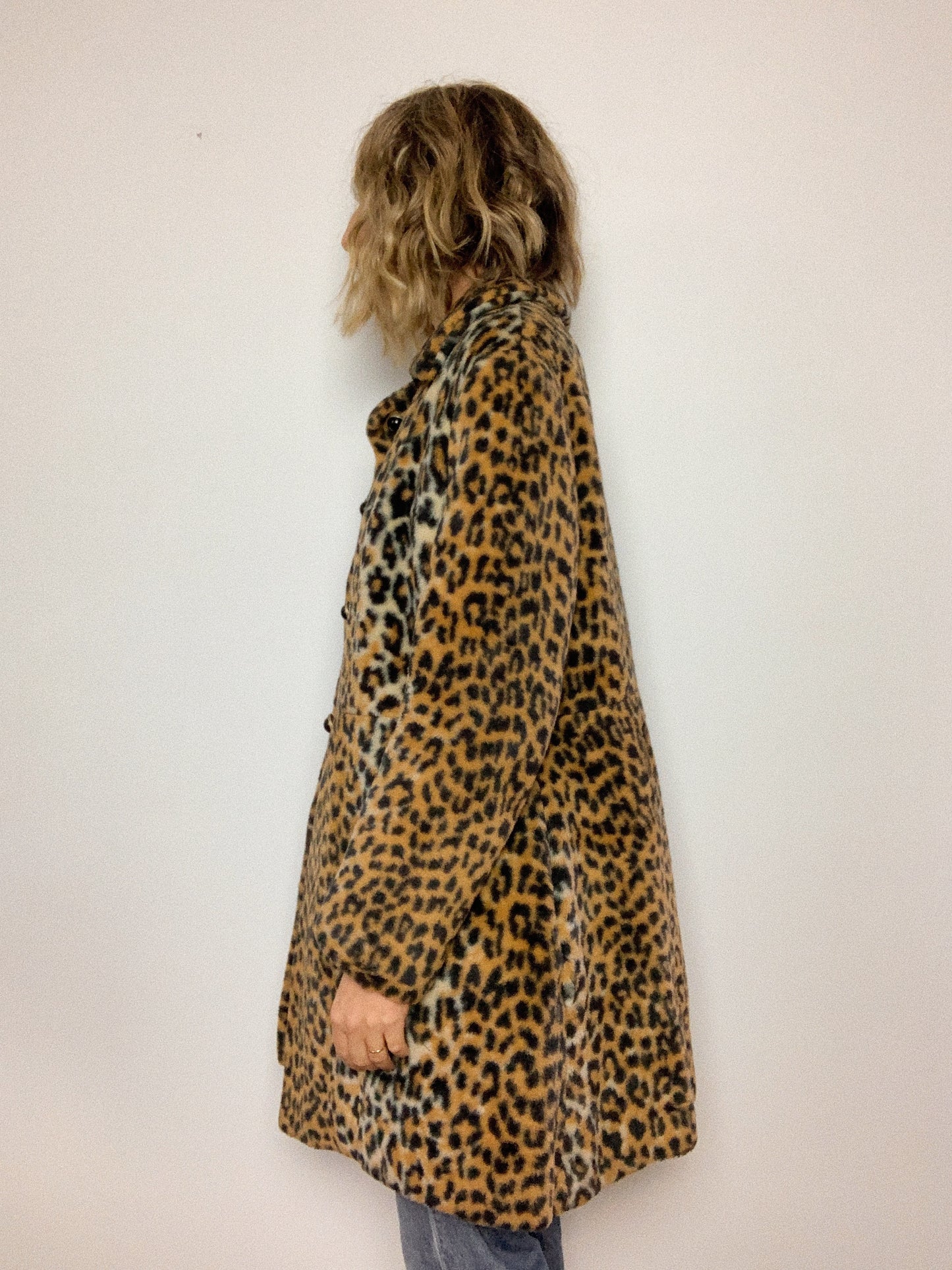 LEOPARD 1960s COAT / MEDIUM