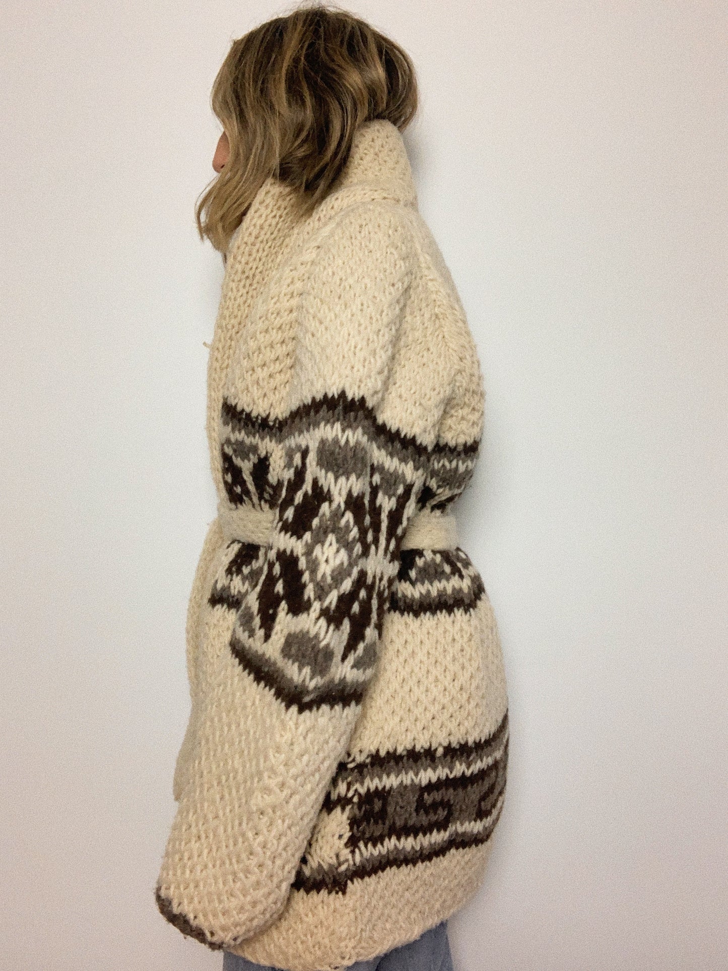 WOOL OVERSIZE CARDIGAN / OPEN SIZE