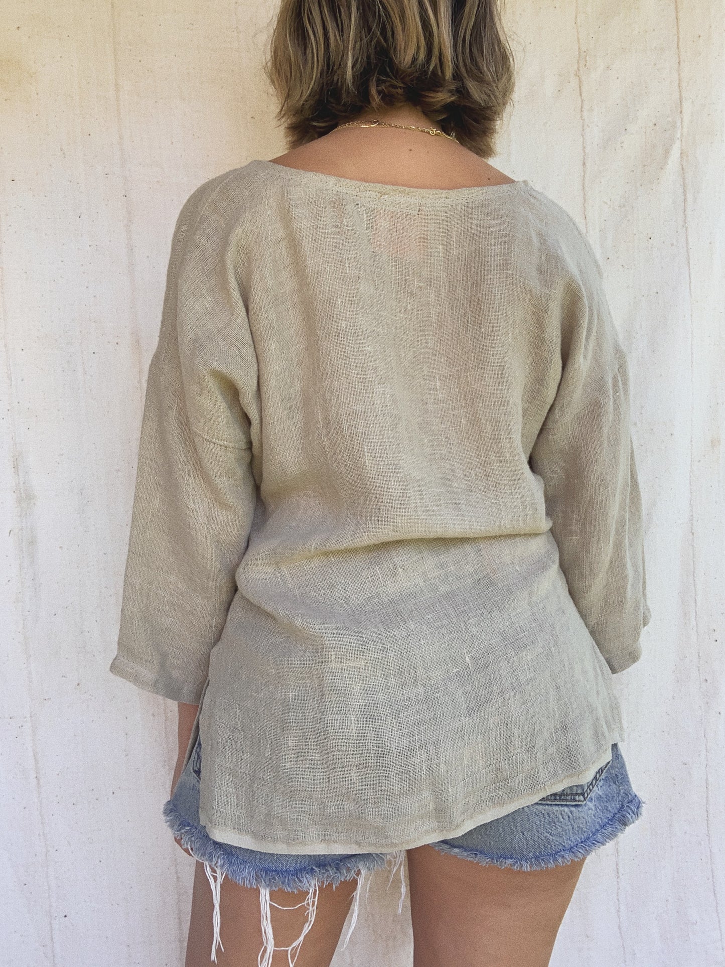 LINEN BLOUSE / SMALL