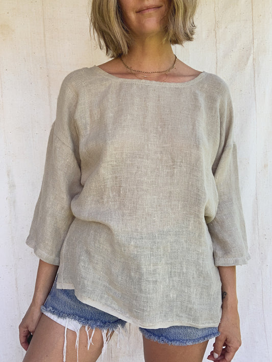 LINEN BLOUSE / SMALL