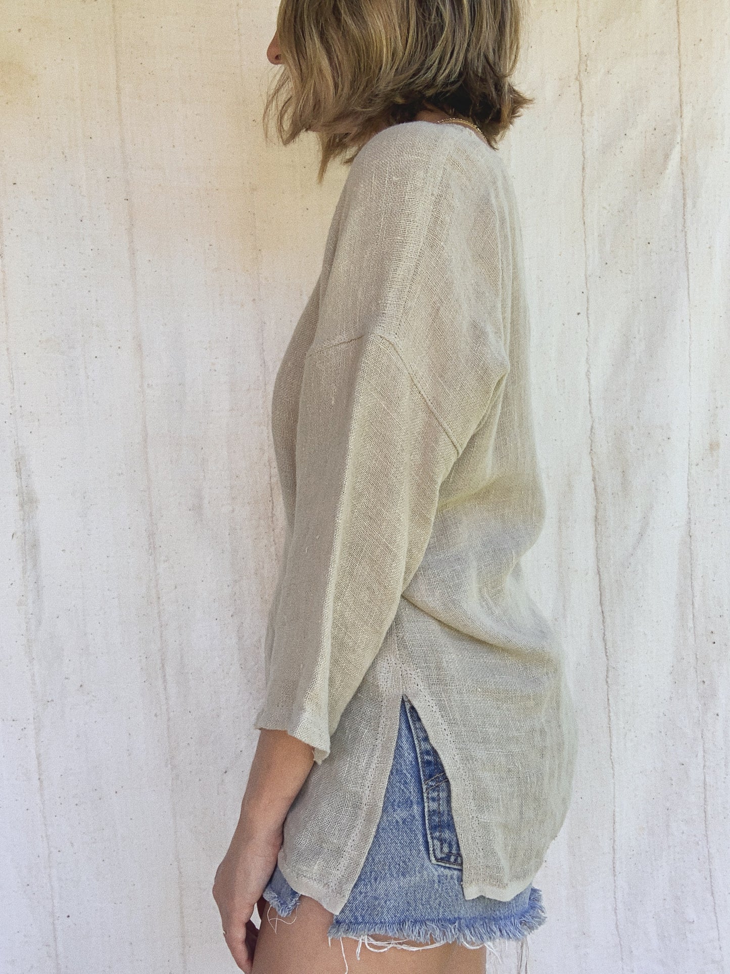 LINEN BLOUSE / SMALL